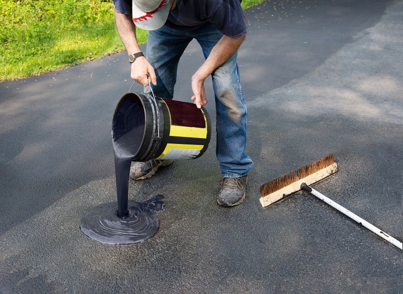 Asphalt Driveway with Sealant